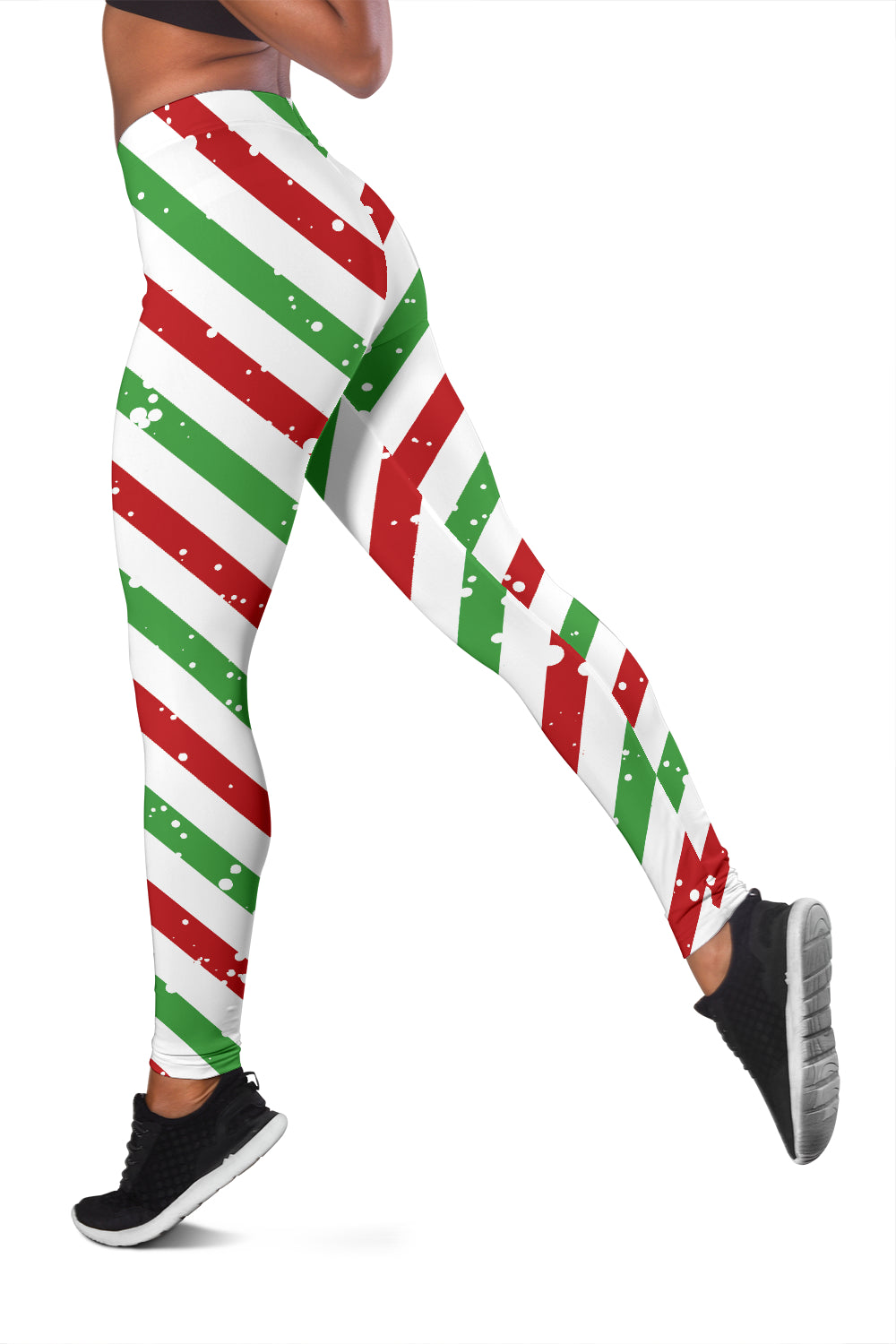 Christmas Candy Red Green White Leggings