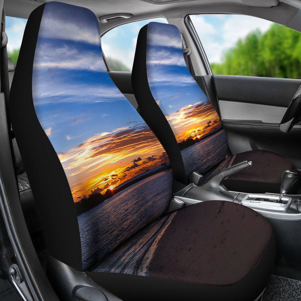 Beach Sunset Design Seat Covers