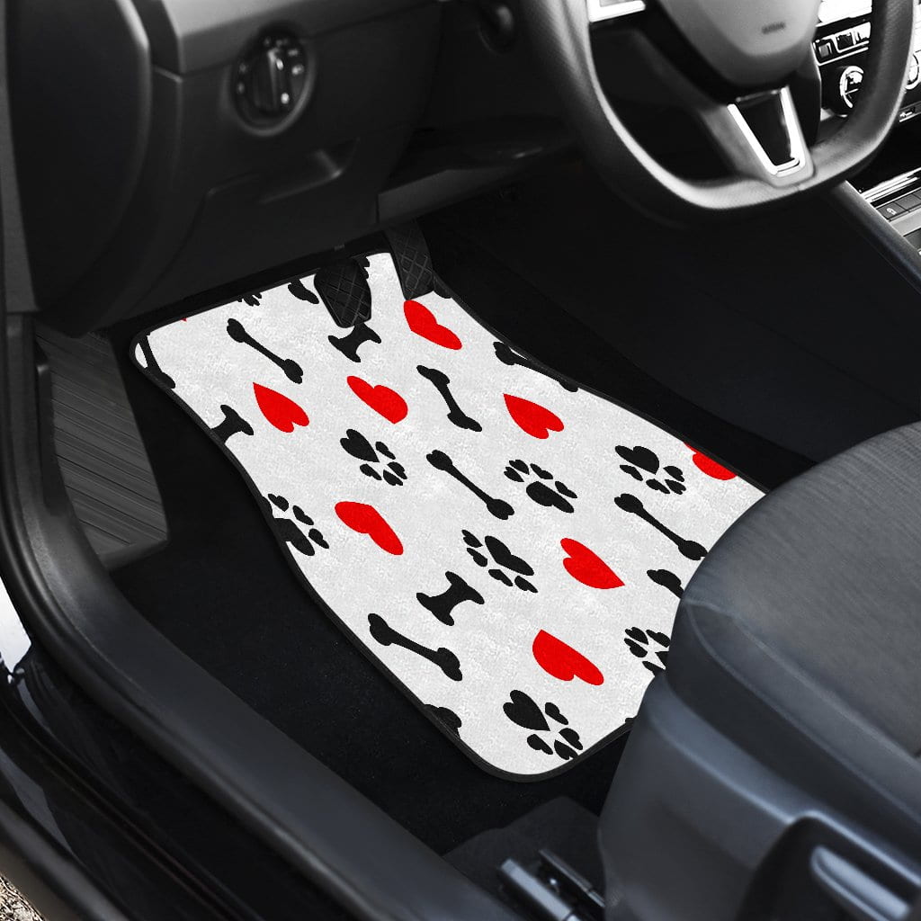 FRONT/BACK DOG LOVE CAR MATS