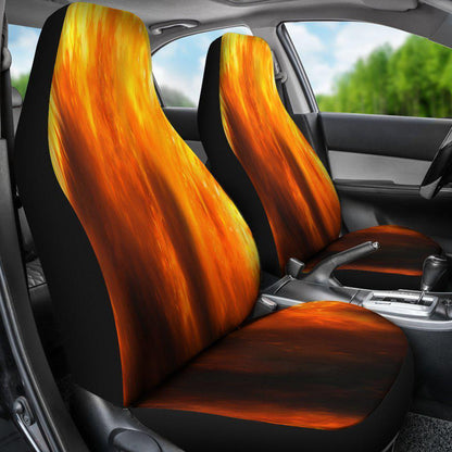 Orange Flames Design 2 Seat Covers