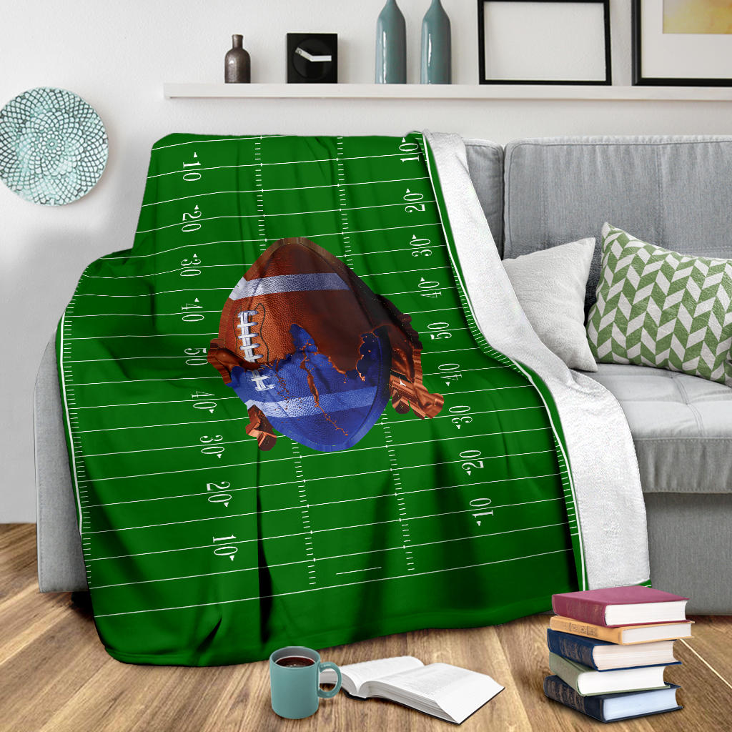 Football Field Paintball Premium Blanket