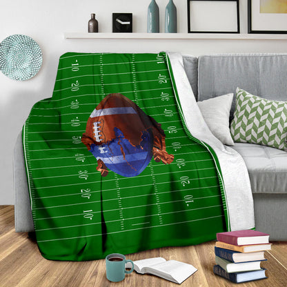 Football Field Paintball Premium Blanket