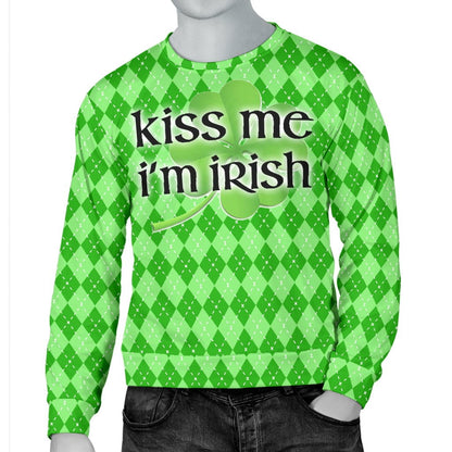 St Patricks Kiss Me Mens Sweater