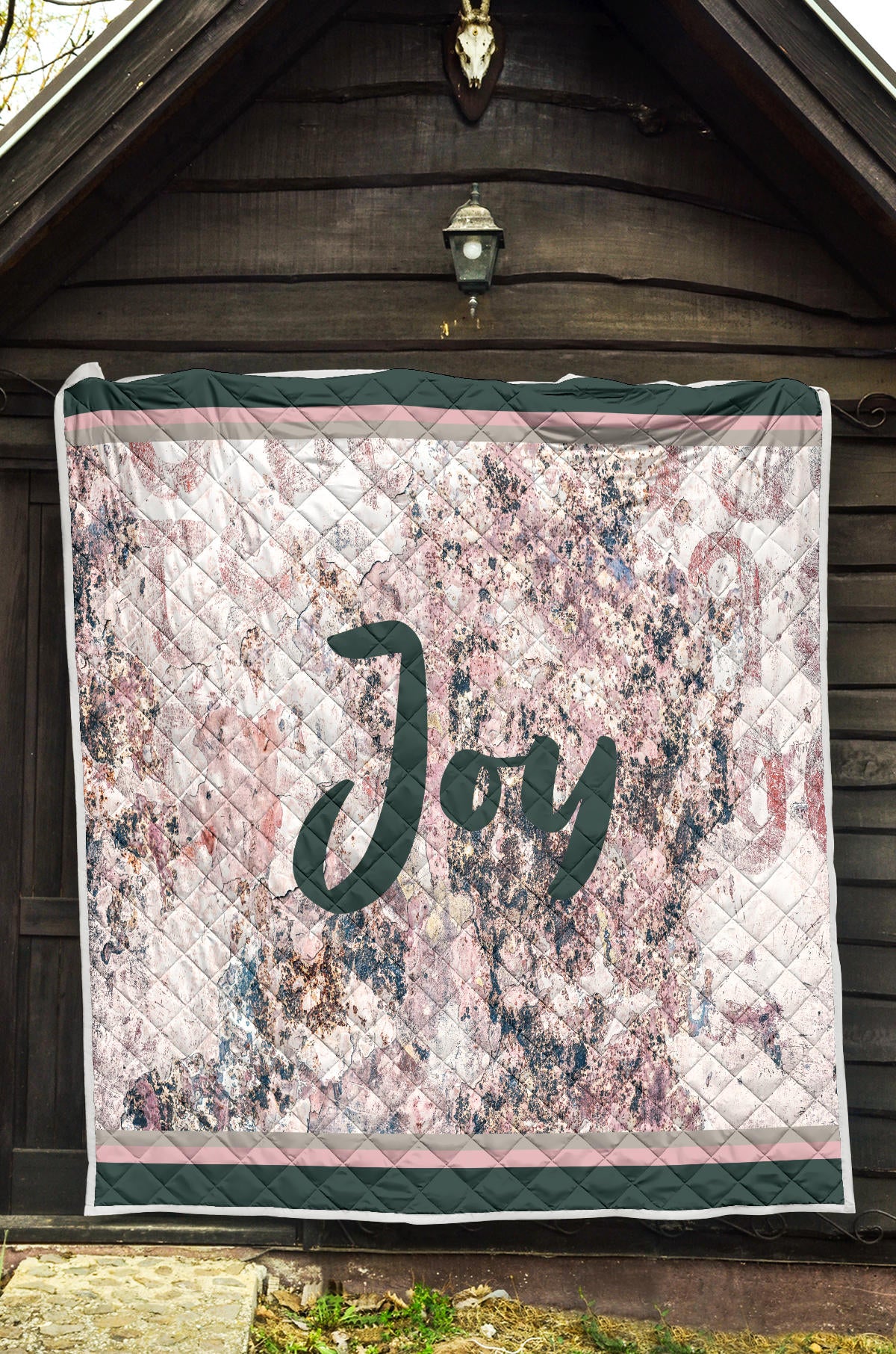 Joy Rose Gray Quilt