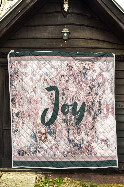 Joy Rose Gray Quilt