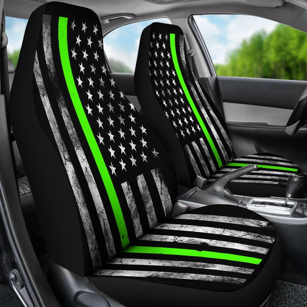 Thin Lime Green Car Seat Covers
