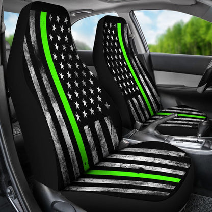 Thin Lime Green Car Seat Covers