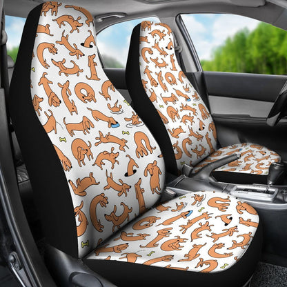 Dachshund V1 Car Seat Covers (Set of 2)