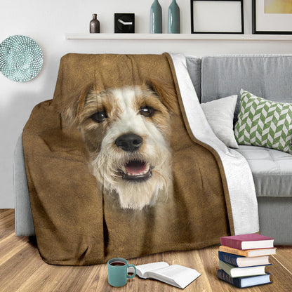 Premium Blanket Fox Terrier Face Hair