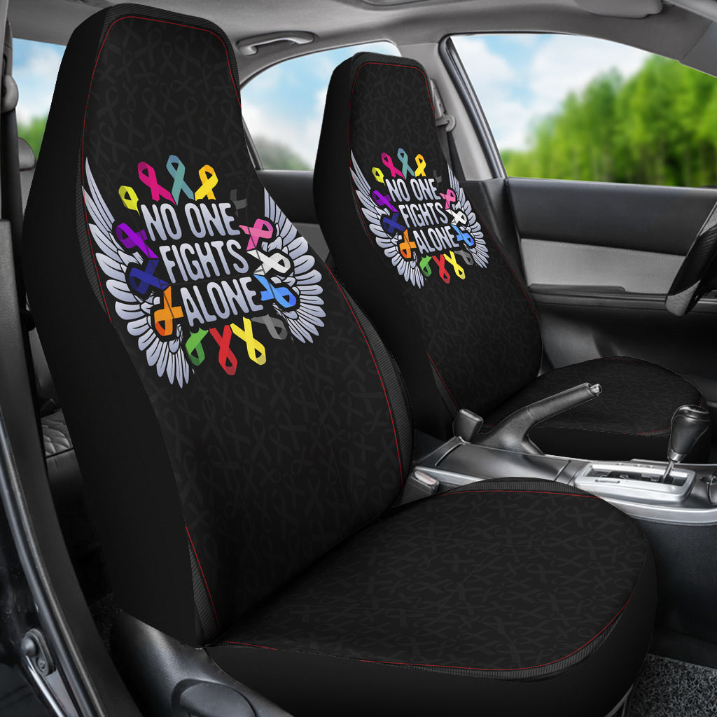 Cancer No One Fights Alone Car Seat Covers