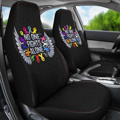 Cancer No One Fights Alone Car Seat Covers