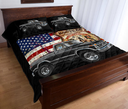 1976 Pickup 4x4 Car Art Route 66 Quilt Set
