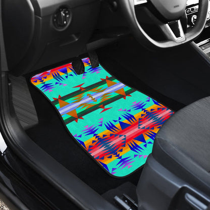 Between the Mountains Spring Set of 4 Car Floor Mats