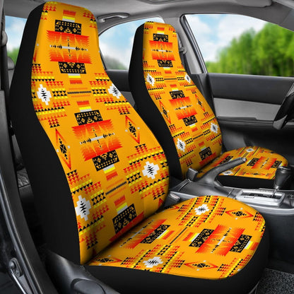 Seven Tribes Orange Car Seat Covers