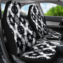 Black and White Sage Car Seat Covers