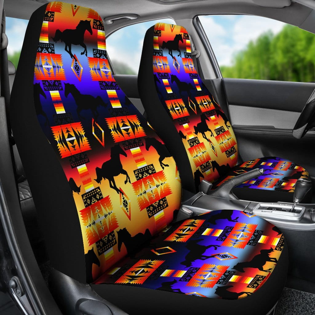 Seven Tribes Horse Horizon Set of 2 Car Seat Covers