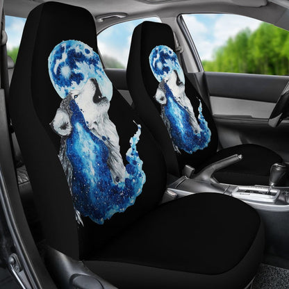 Wolf Full Moon Car Seat Covers