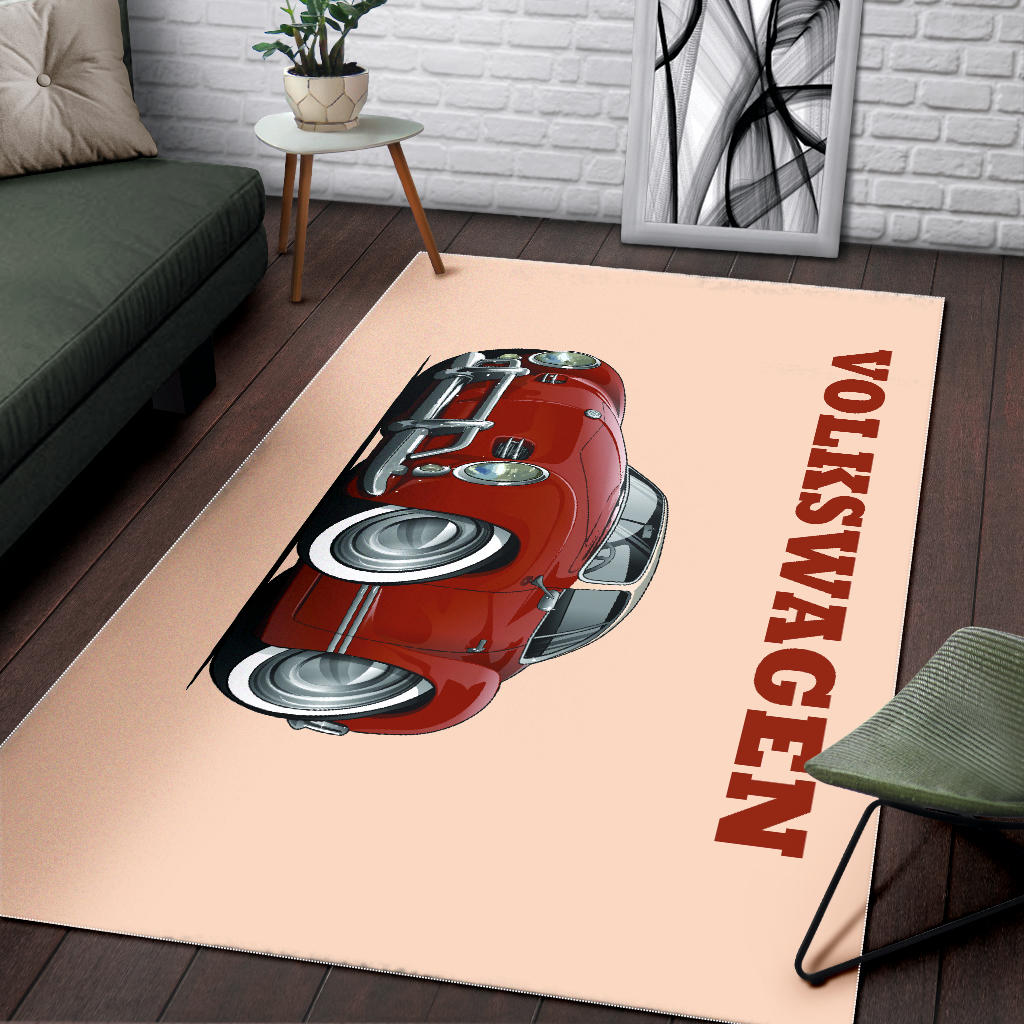 Volkswagen Car Art Area Rug