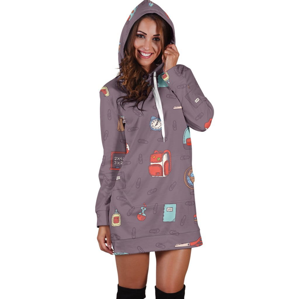 Time For School Hoodie Dress
