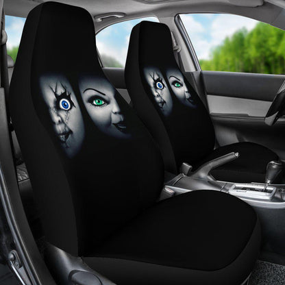 Bride of Chucky Design Black Seat Covers
