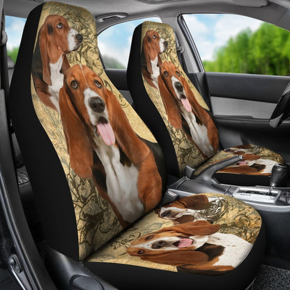 Basset Hound Car Seat Covers (Set of 2)