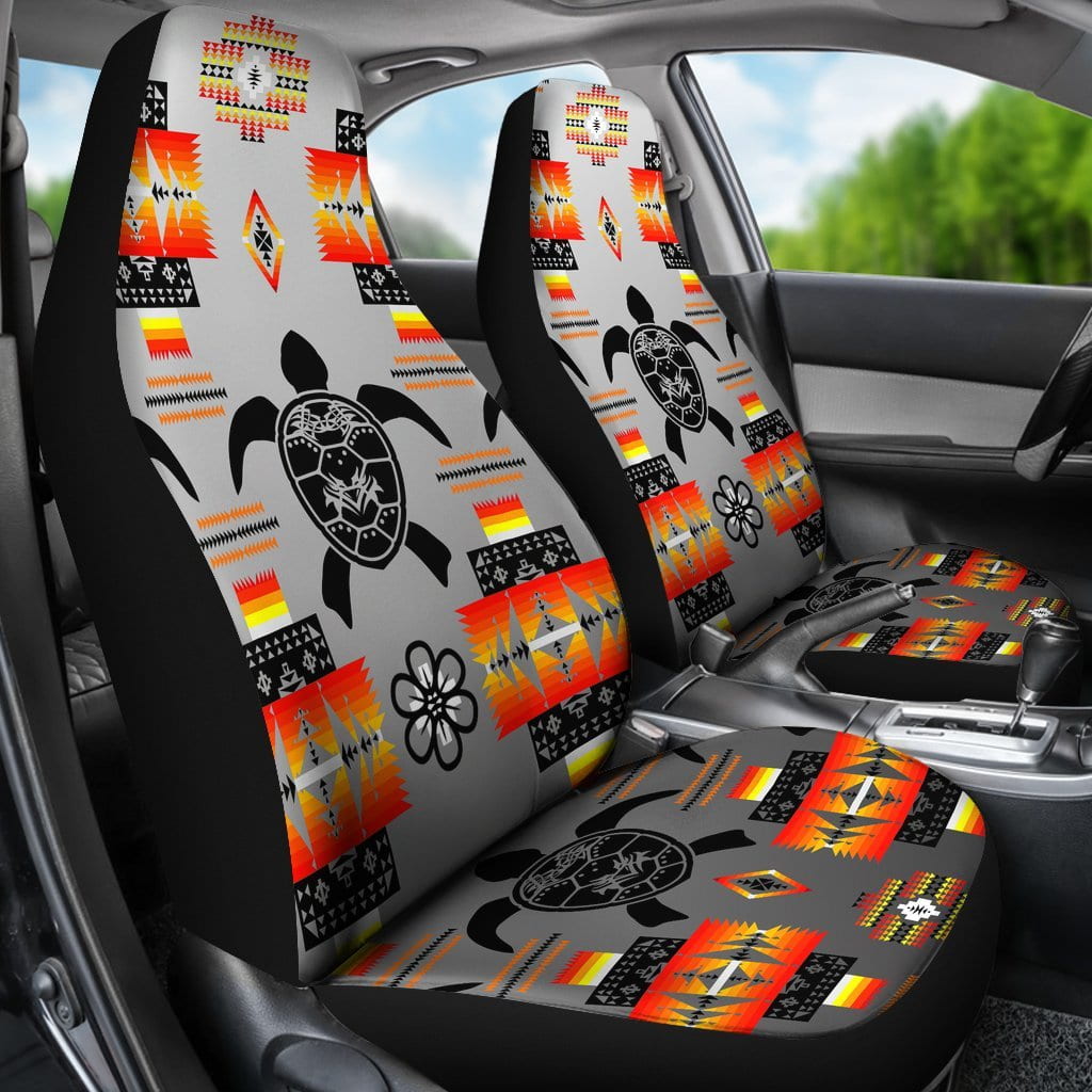 Turtle Gray Set of 2 Car Seat Covers