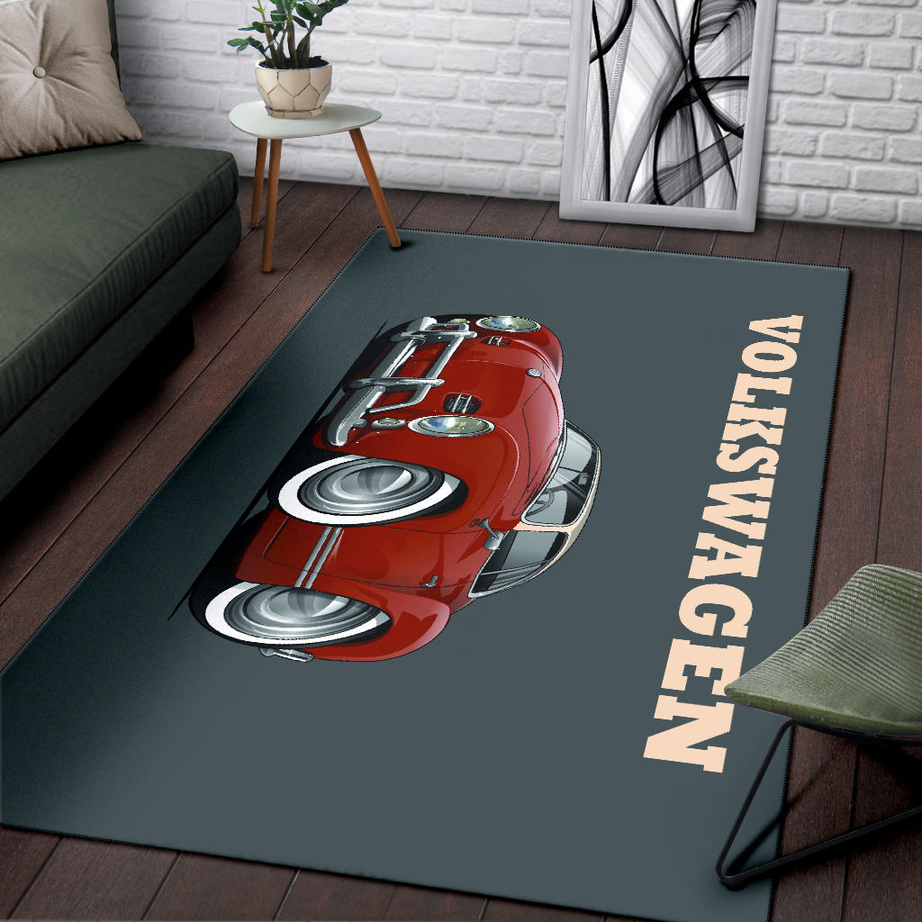 Volkswagen Car Art Area Rug – Let's Print Big