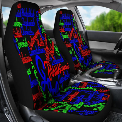 Custom-Made Holy Bible Books Mixed Colors Car Seat Covers