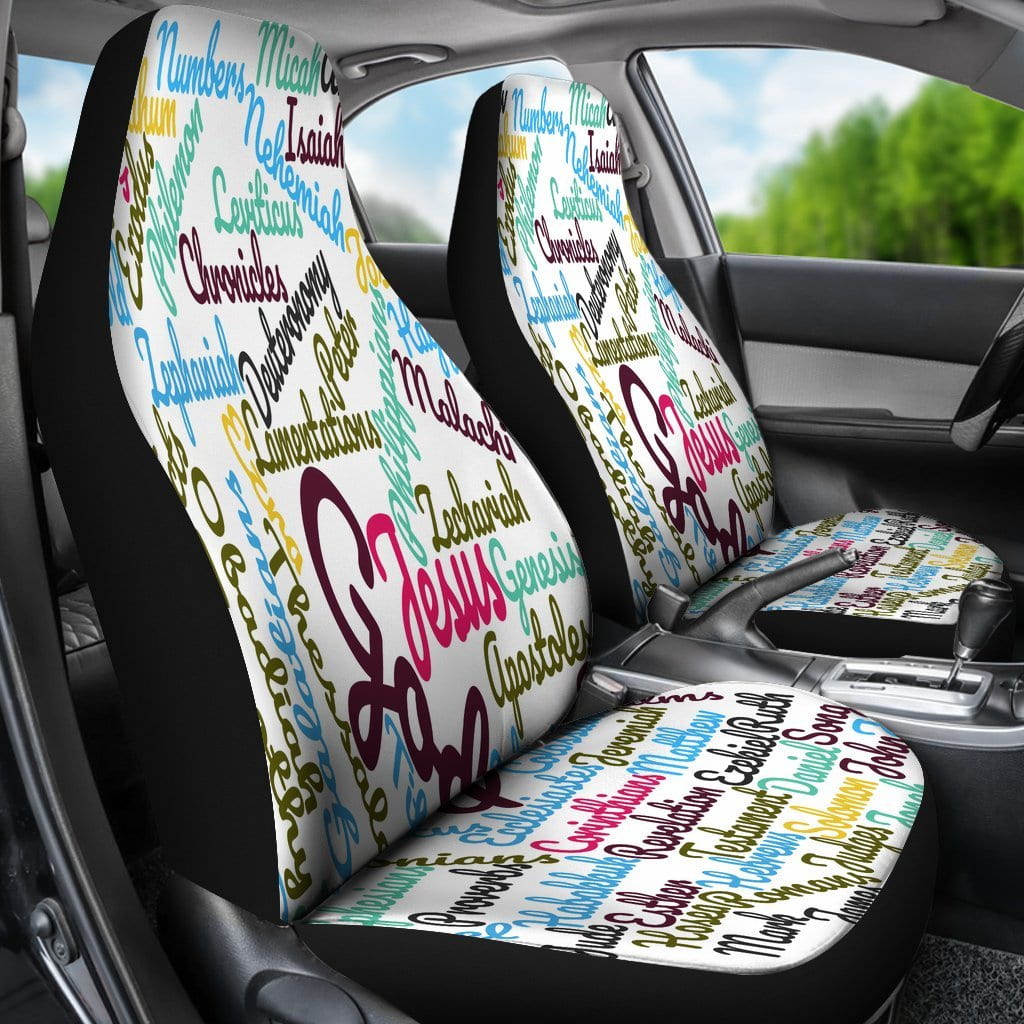 Custom-Made Holy Bible Books Car Seat Covers