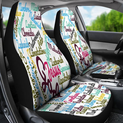 Custom-Made Holy Bible Books Car Seat Covers