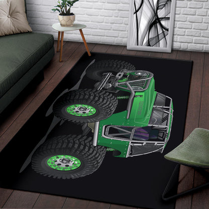 Rocktoy Jeep Green Area Rug