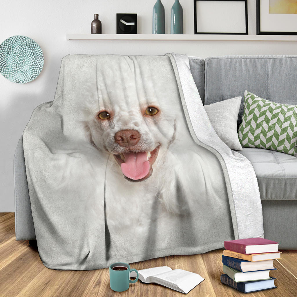 Premium Blanket Poodle Face Hair Blanket