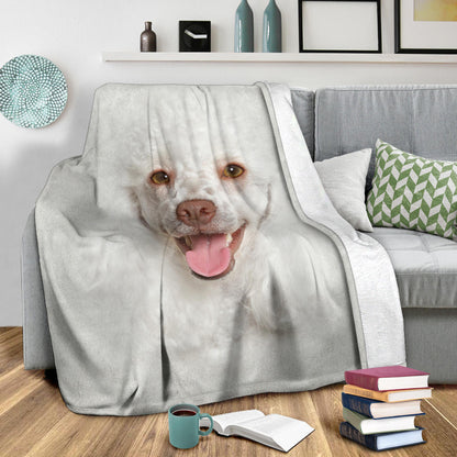 Premium Blanket Poodle Face Hair Blanket