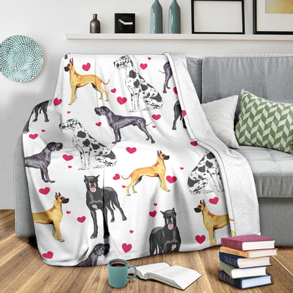 Premium Blanket Great Dane - Blanket - 1026