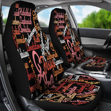 Custom-Made Holy Bible Books Black Car Seat Covers