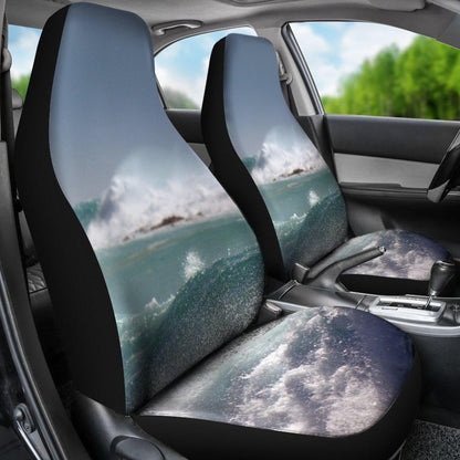 Ocean Waves Water Design Seat Covers