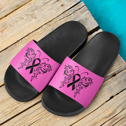 Cancer Awareness Ribbon Sandals