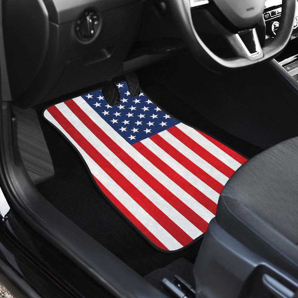 American Flag floor mats Front and Rear Car Floor Mats Set of 4