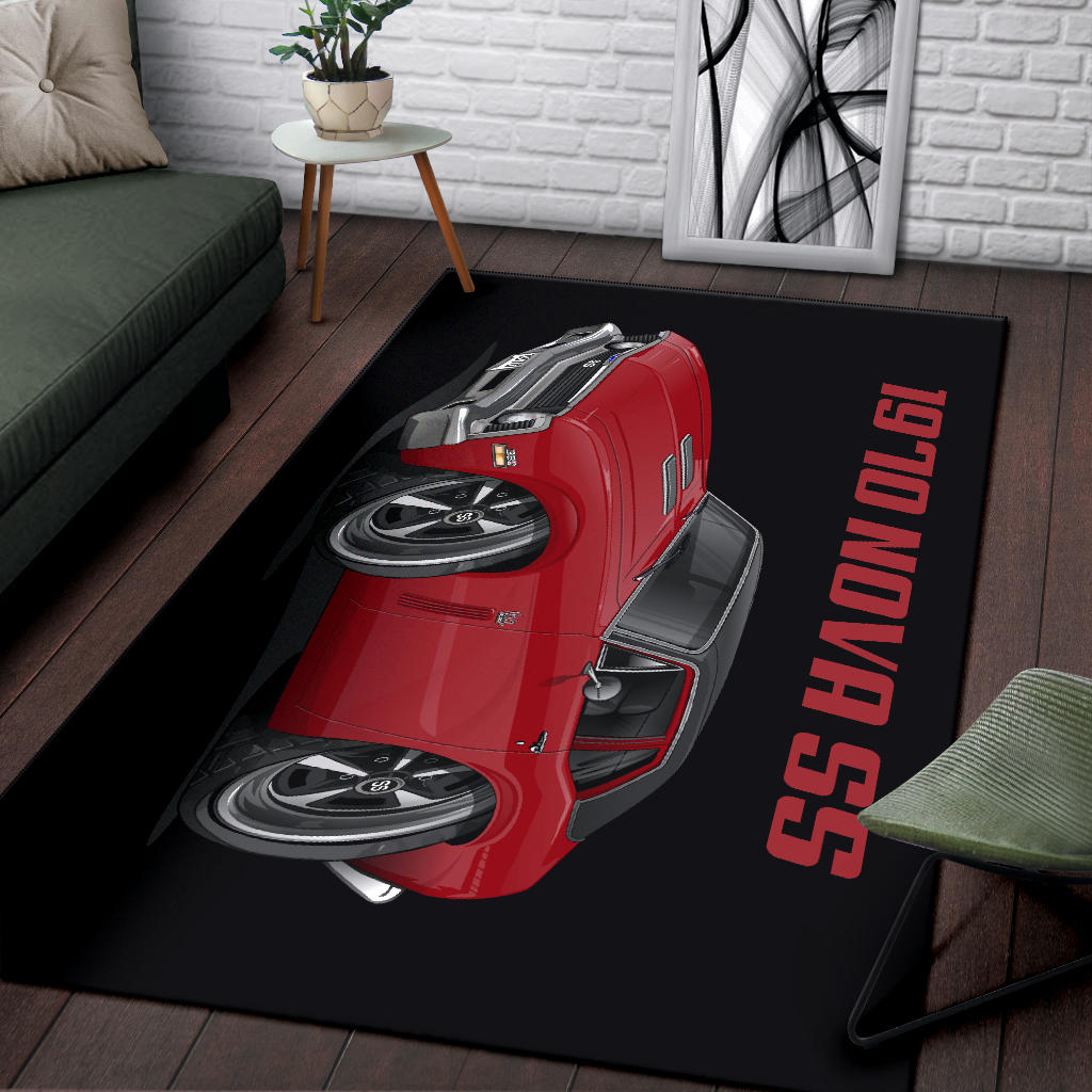1970 Nova SS Car Art Area Rug