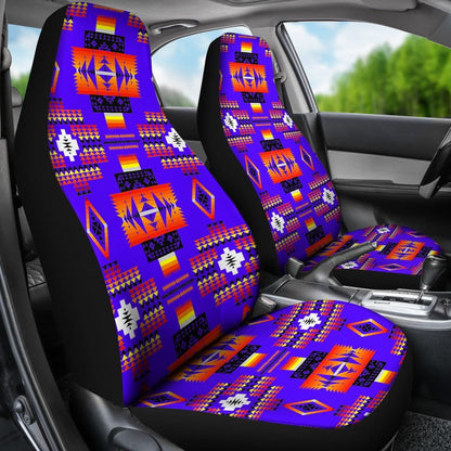 Seven Tribes Blue Car Seat Covers