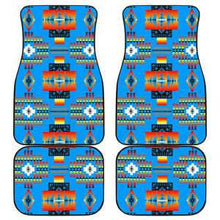Seven Tribes Turquoise Set of 4 Car Floor Mats