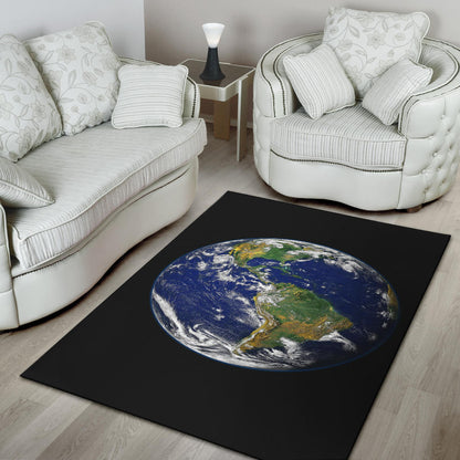 Earth from Space Area Rug