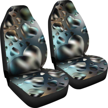 Techno Hearts Design Seat Covers