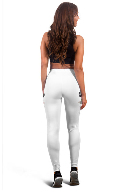 Mother Foal Horse Leggings (White)