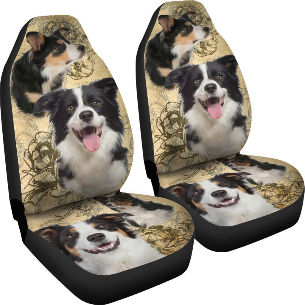 Border Collie Car Seat Covers (Set of 2)