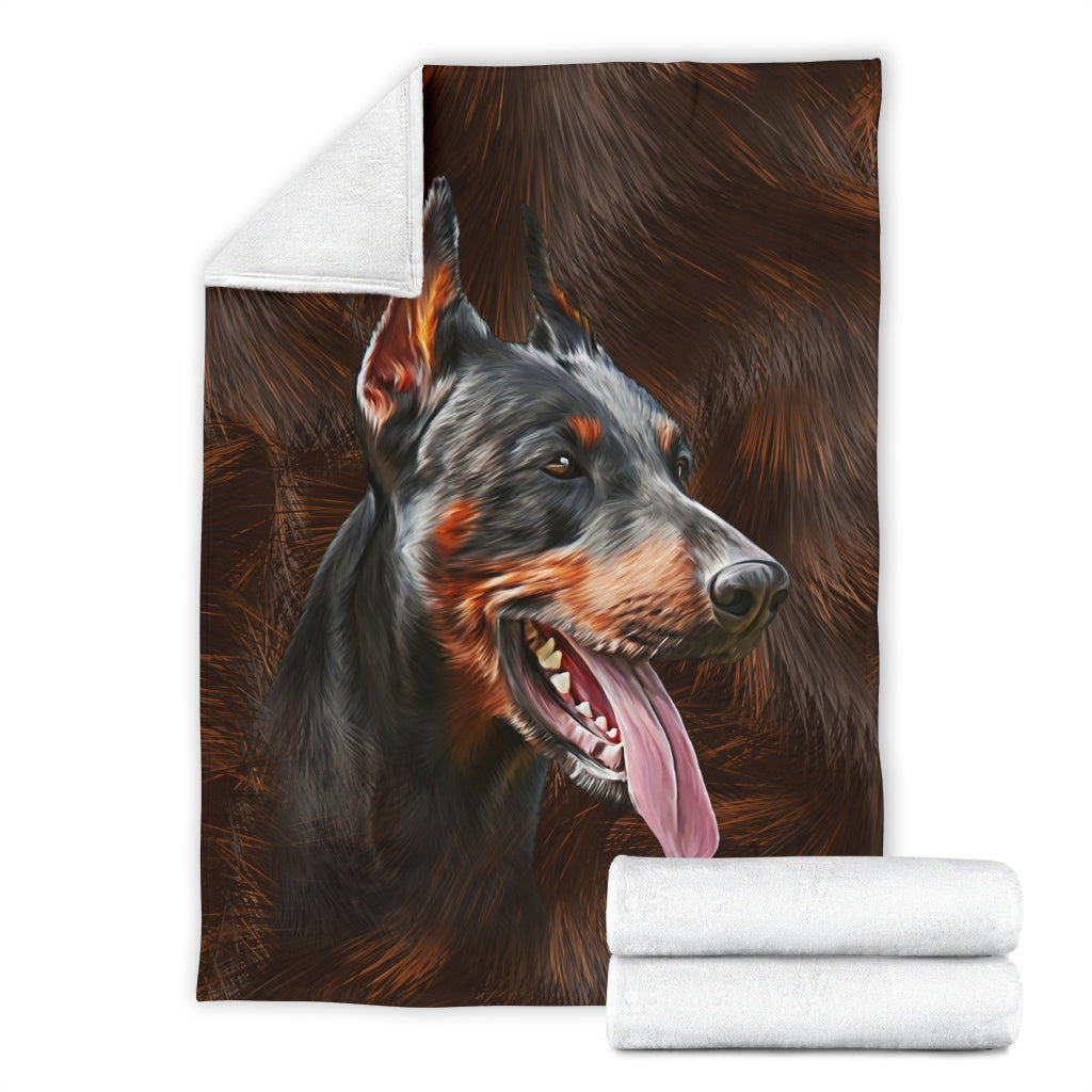 Premium Blanket Doberman - Blanket - 1145