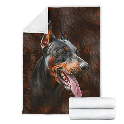 Premium Blanket Doberman - Blanket - 1145