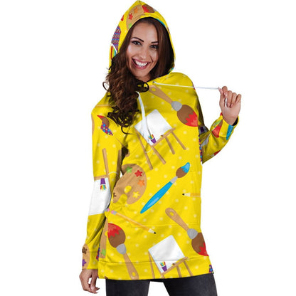 Art Teacher Hoodie Dress