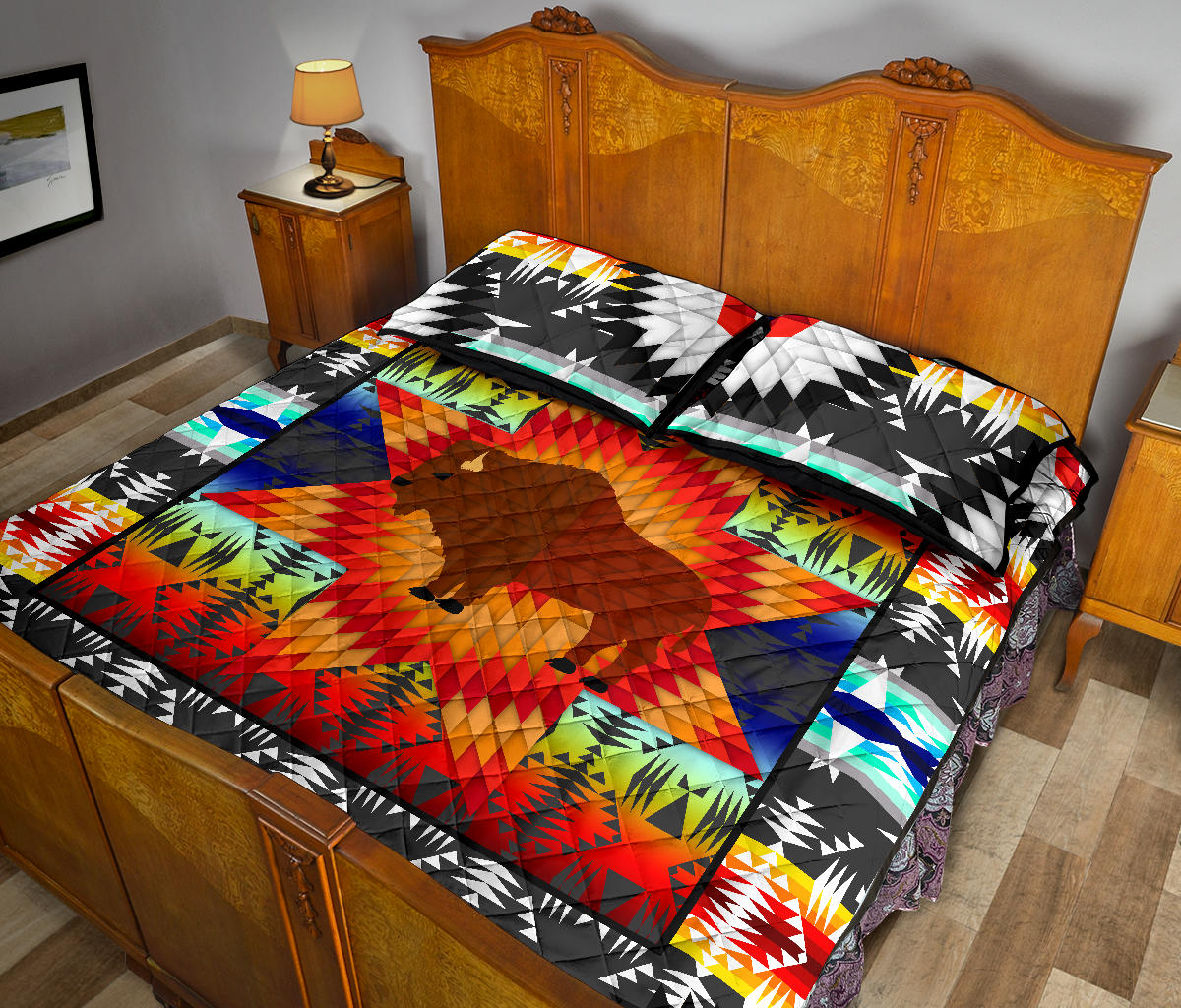 Standing Buffalo Star Quilt Set