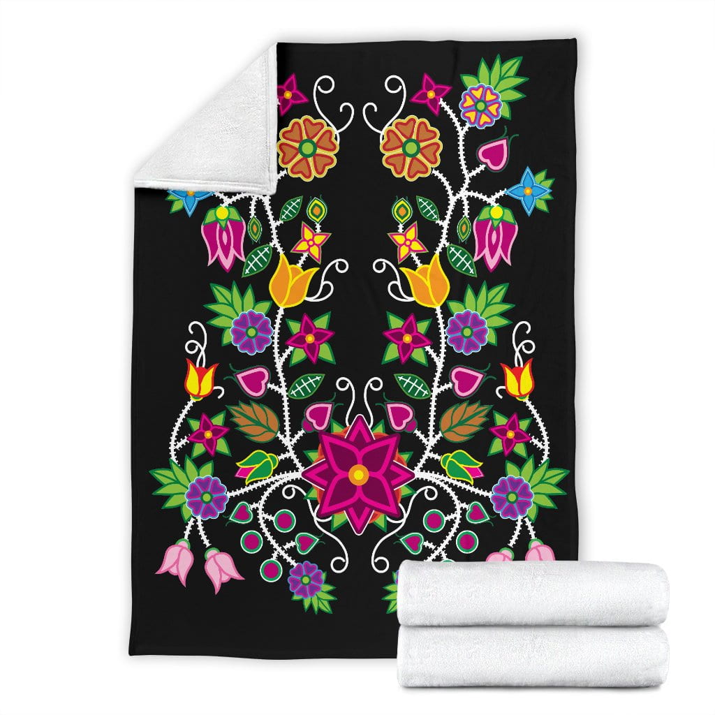 Floral Beadwork-01 Ultra-Soft Micro Fleece Premium Blanket